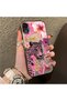 iPhone Xr Compatible Silicone Edge Hard Back Case Couple Phone Case Leopard Pattern