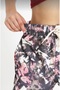 Women's Patterned Fabric Palazzo Trousers - 4