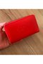 Women's Davıdpolo Printed Double Zipper Sports Medium Size Women's Wallet