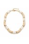 Zolav Cream Color Coarse Stone Detailed Pearl Appearance Necklace - 2