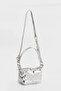 Silver Star Patterned Shiny Hand and Shoulder Strap Bag - 3