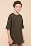 Textured T-Shirt with Crew Neck and Short Sleeves - 5