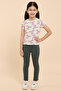 Printed T-Shirt with Crew Neck and Short Sleeves - 2