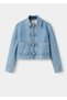 Çoban düğmeli denim ceket - 3