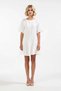 Women's Muslin Woven Crew Neck Short Sleeve A-Line Mini Dress %100 Cotton Flounced Daily Casual - 4
