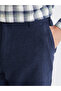 Lcwaikiki Classic Navy Blue Regular Fit Linen Blend Men's Chino Pants - 4
