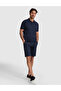 Navy Blue Slim Fit Buttoned Polo Collar T-Shirt 50321192-Vr033 - 4