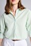 100% Cotton Regular Fit Striped Long Sleeve Mint Green Shirt H7942Ax26Sm - 4