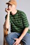 100% Cotton Boxy Fit Striped Short Sleeve T-Shirt H7474Ax26Hs