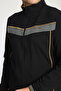 Men's Stand-Up Collar Standard Fit Line Detailed Zippered Straight Leg Tracksuit Set - 7
