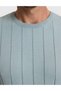 Dark Mint Slim Fit 100% Cotton Crew Neck Knitwear T-Shirt 50325064-Vr152 - 6