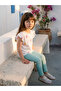 Ecru Butterfly Printed Girls' Set from Güli̇sgi̇yi̇m - 8