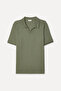 Men's Khaki Polo Neck T-Shirt