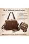 Modern and Practical Double Combination Women's Shoulder Bag and Clutch Bag - 4