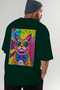 123 Cats for the Sake of Cats Printed Green Oversize T-Shirt 100% Cotton Unisex Cat Lover Premium Design - 7