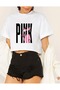 Black and White Women's Animated Cartoon Graphic Printed Standard Fit Regular Fit Short Waist Exposed Navel Crop Tshirt Wide Fit