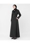 Women's Knitted Collar Maxi Length Double-Breasted Buttoned Belted Unlined Summer Trench Coat