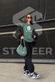 Summer Loose Fit Plus Size Gray Black Women's High Waist Baggy Oversize Sweatpants Jogger - 7