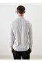 Nevavm Slim Fit Long Sleeve Striped Men's Shirt with Difference - 4