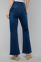 Washed Flared Jeans with Button Closure - 5