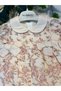 Girl's Muslin Dress - 100% Natural Cotton - Brown - 2