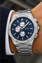 Men's Wristwatch Steel Band Silver Color Functional Premium Design with Calendar Gift Boxed