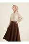 Sleeve Tunnel Collar Ruffle Tunic-Stone - 2