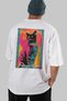 For the Love of Cats 72 Cats Printed White Oversize T-Shirt 100% Cotton Unisex Cat Lover Premium Design - 6