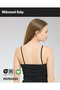 Women's Organic Cotton 3-Piece Basic Undershirt with String Straps - 3