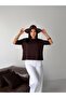 Premium Viscose Sausage Collar Half Sleeve Comfortable Fit Flexible Summer Knitwear Blouse - 2