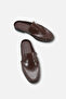 Isabella Brown Patent Leather Unisex Daily Closed-Front Flat Sole Comfortable Stylish Sabo Loafer Moccasin Slippers - 4