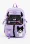 Kawaii Korean Style School Bag Waterproof Gabardine with Laptop Compartment 44X30X20 cm