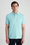 Slim Fit Aqua Pike Textured T-Shirt