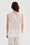 Women's Full Embroidery Detailed Sleeveless Design Blouse - 4