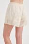Women's Shorts with Complete Embroidery Detail, Lined Inside, Elastic Waist Design - 6