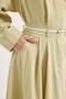 Tied Kimono Skirt Set Light Green - 7