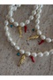 Pearl Turquoise-Fish-Chili Luck Women's Necklace - 3