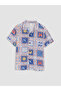 Nevavm Leaf Patterned Boy's Shirt with Difference - 2