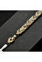 Gold-Tone Chevron Link Bracelet for Women, Geometric Stone Accent Design with Box Clasp Closure - 5