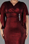Short Sleeve Double Breasted Collar Long Plus Size Evening Dress Abu39715 - 3