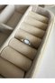 Silver Colored Pearlescent Pinky Ring - 2