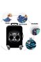 (fq28-Size XL)Thick, stylish elasticated cat-print luggage cover; hard-wearing and machine-washable; suitable for 18–31-inch suitcases; travel protection cover - 2