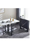 Dining Table Foldable Kitchen Table Extendable Versatile Table Space Saving Dining Table Drop Leaf Extension for Small Spaces black 120cm*80cm*75cm - 3