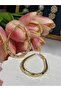 Gold Color Oval Earrings - 2