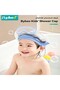 3 PCS Kids Bath Shampoo Set, Baby Shower Cap, Shower Cup with Hair Shampooing Brush for Toddlers, Toddler Hair Washing Shield, Adjustable Bath Hats for Kids, Silicone Visor Guard Shower Cap for Eye an - 2