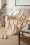 Burgundy Striped Double Bedspread /200X240Cm - 3