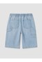 Lcw Kids Indigo Elastic Waist Boys Jean Shorts - 4