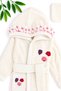Baby Girl Luxury Premium Lace Bathrobe Towel Set 100% Cotton Newborn Gift Set Stl7211 - 7