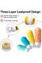 Depoza 16 Pack Travel Bottles Set - TSA Approved Leak Proof Silicone Squeezable Containers for Toiletries - 4