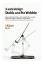 360° Rotating Tablet Stand with 3-Axis Stable Design – Adjustable Height & Heavy-Duty Support - 3